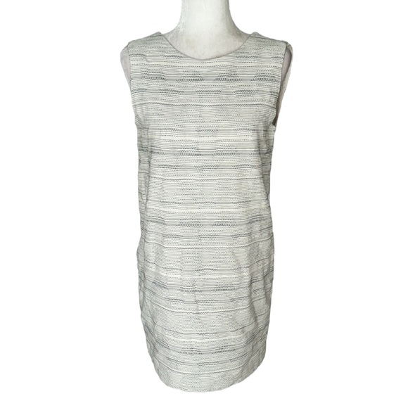 Sessun Rosselito Cream Jacquard Tweed Open Back Shift Mini Dress - M - Picture 4 of 15